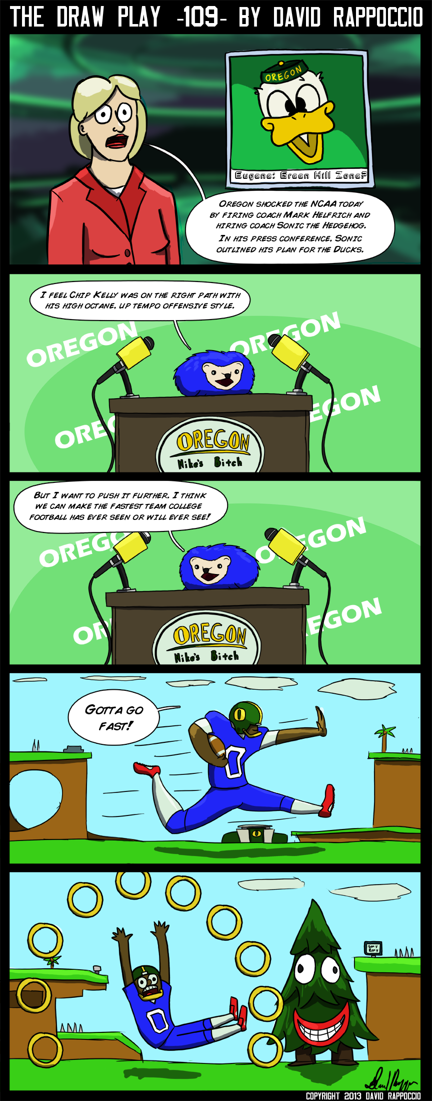 You got college in my NFL comic!