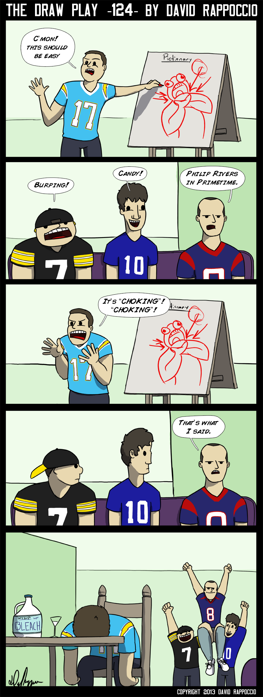 Monday Night Meltdown, a Philip Rivers copyright. 