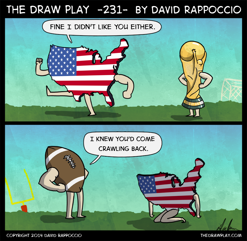 America, first round: 1 win, 1 tie, 1 loss. They made the second round with a 1-1-1 record. Soccer rules are dumb. 