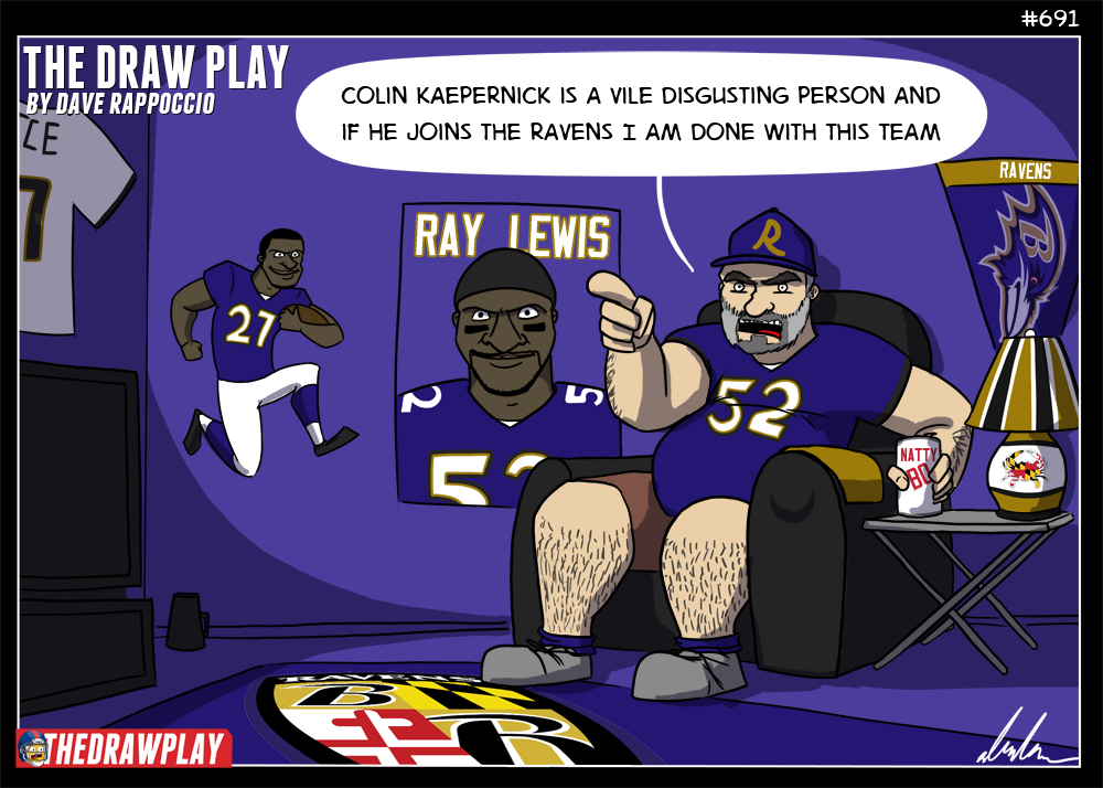 Colin isn't right for the Ravens scumbag pantheon, he isn't named Ray