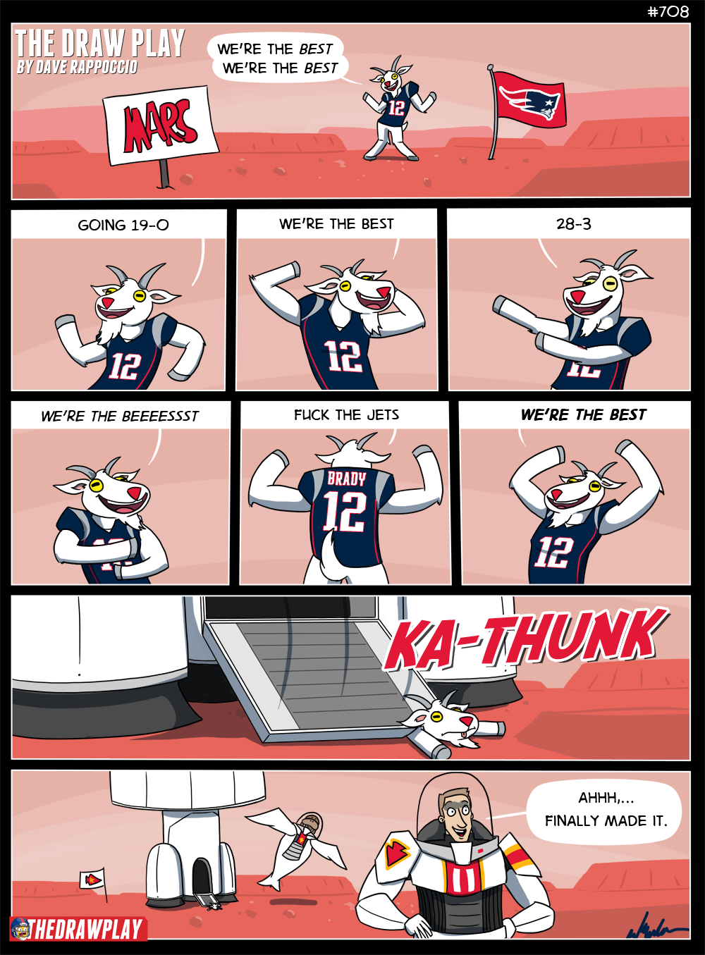 Literal goat Tom Brady is more fun to draw then actual GOAT Trent Dilfer