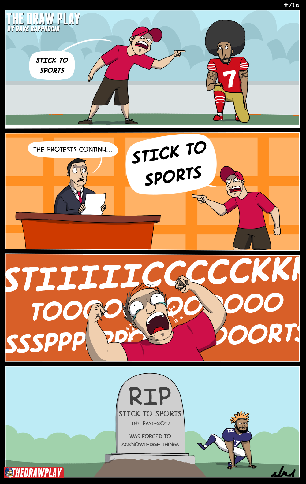 If someone tells you to #sticktosports, tell them to #sticktoyourprofession, and see what happens. Bring popcorn. 