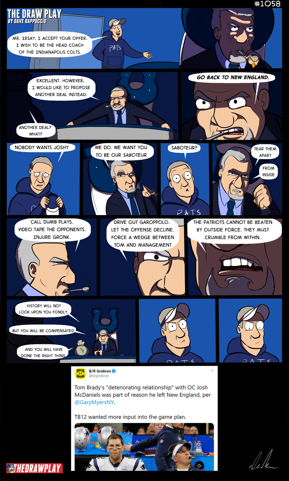 Some people ship characters when they write fanfiction. My fanfiction is only about watching the Patriots die. 