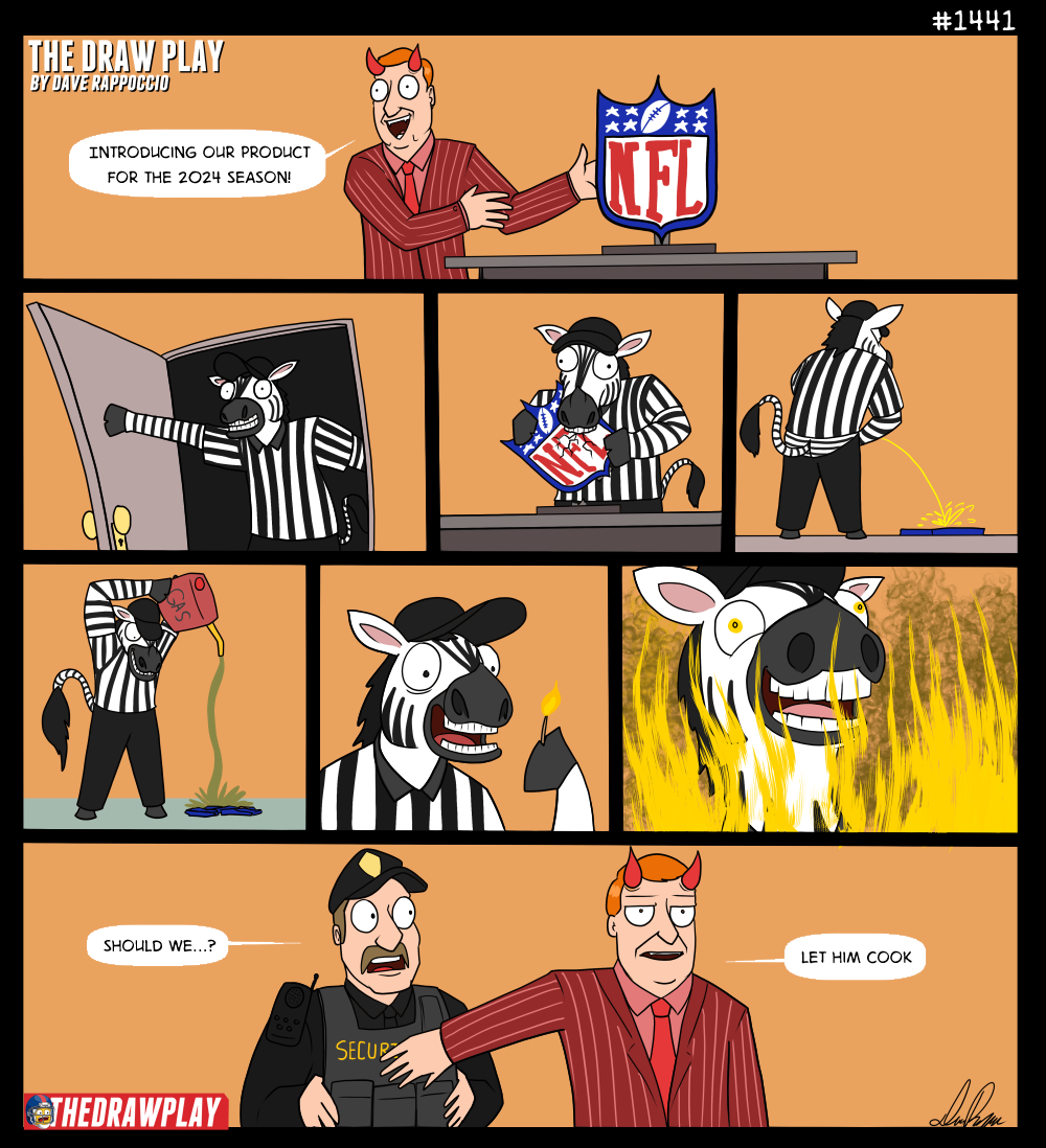 It's funny that officials wear black and white when everything they call feels like it belongs in a grey area. 
