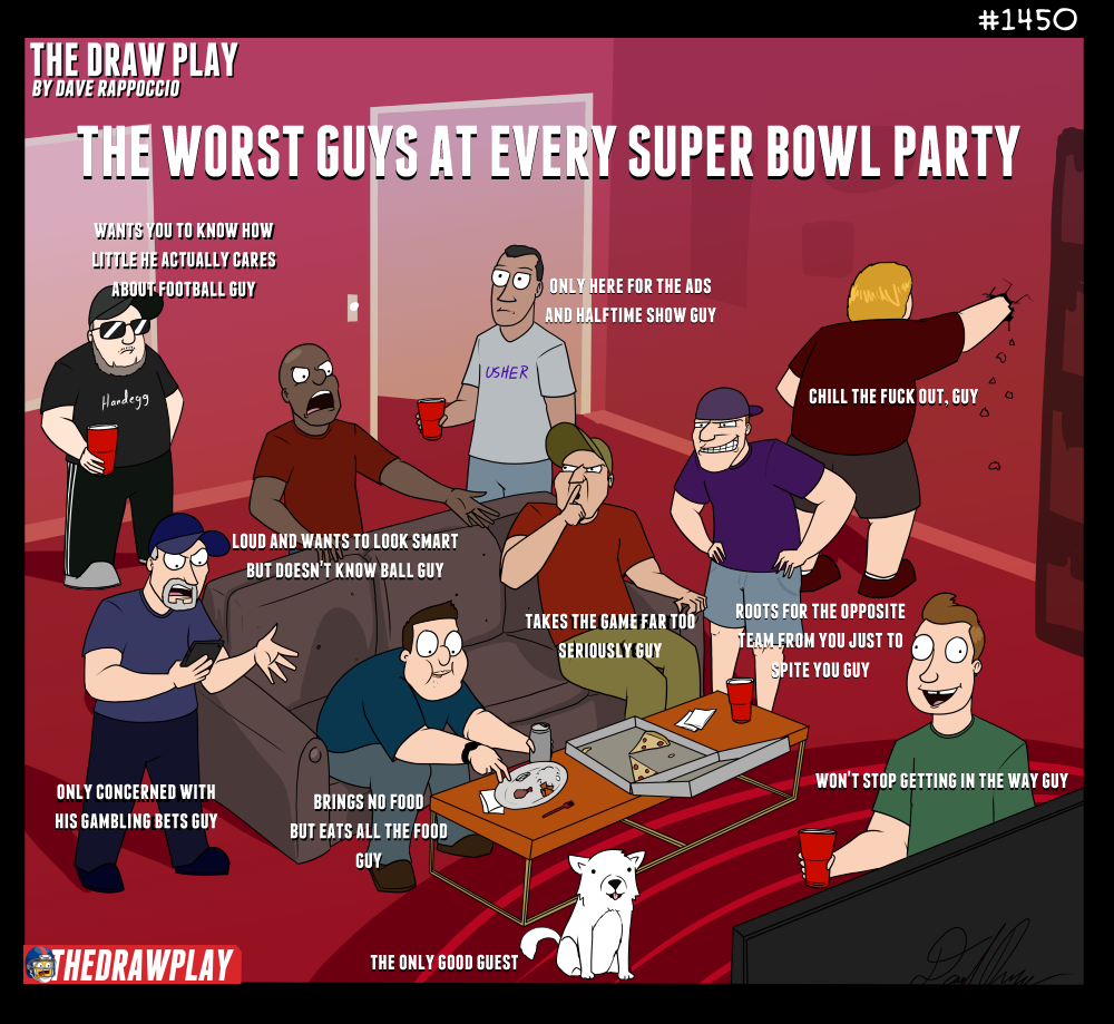The worst guy at every super bowl party is you. Yes, you. 