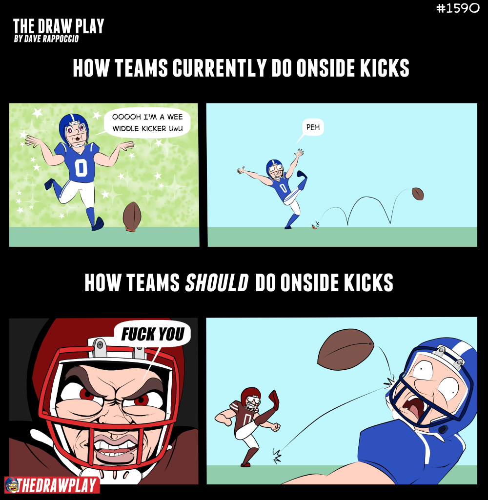 Stop having helmet to helmet concussions and start having ball to helmet concussions
